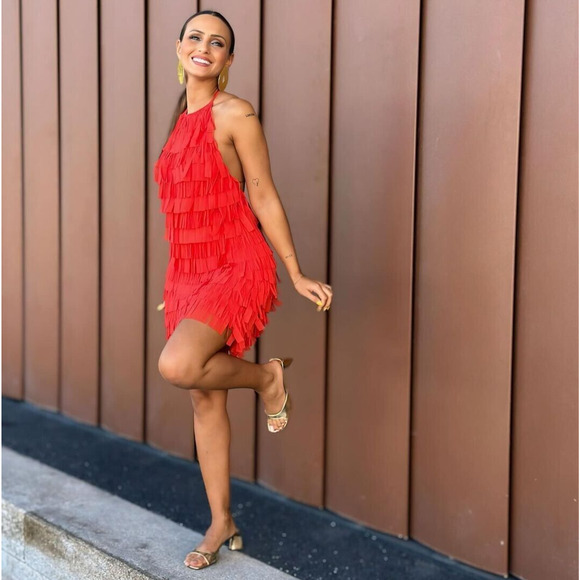 ZARA Halter Neck Short Dress NWT - Picture 12 of 16